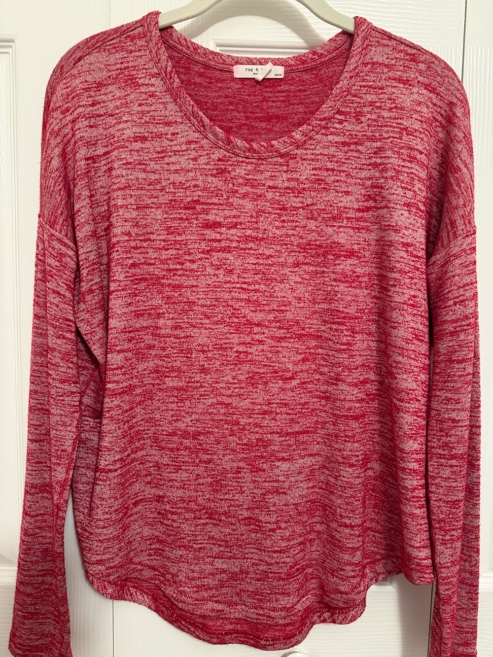 rag & bone Heathered Red Top